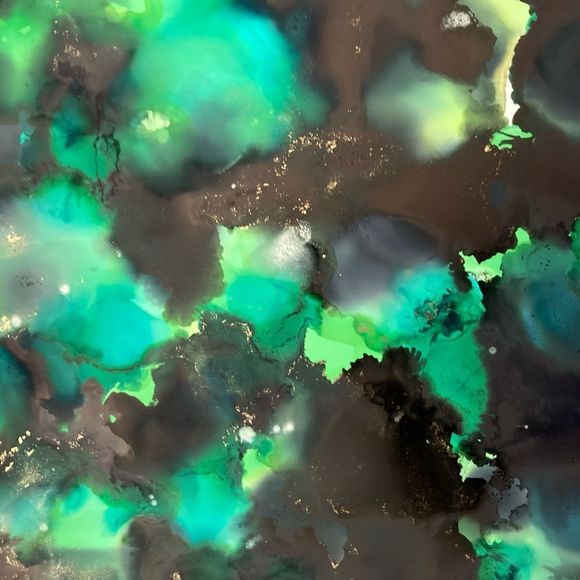 New Original Signed Artwork Alcohol Ink on Paper - Picture 3 of 6